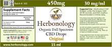 Load image into Gallery viewer, Full Spectrum CBD Tincture - 15ml - 450mg